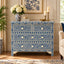 Ranibagh Navy Blue & White Floral Bone Inlay Cabinet