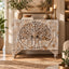 Mughalika White Washed Mango Wood Cabinet