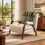 Beige 3-in-1 Cotton Linen Foldable Reclining Sofa Bed