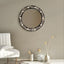 Noorani Round Floral Mirror Bone Inlay