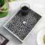 Padharo Handmade Bone Inlay Wooden Modern Floral Pattern Serving Tray