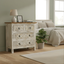 Sheeshmahal Hand-Carved Floral Wooden Chest of Drawers