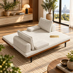 Naysa Sheesham Wood Sofa Cum Bed – Honey Finish