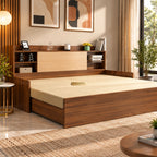 Teak Wood CloudLuxe 3-in-1 Sofa Cum Bed With Box Storage