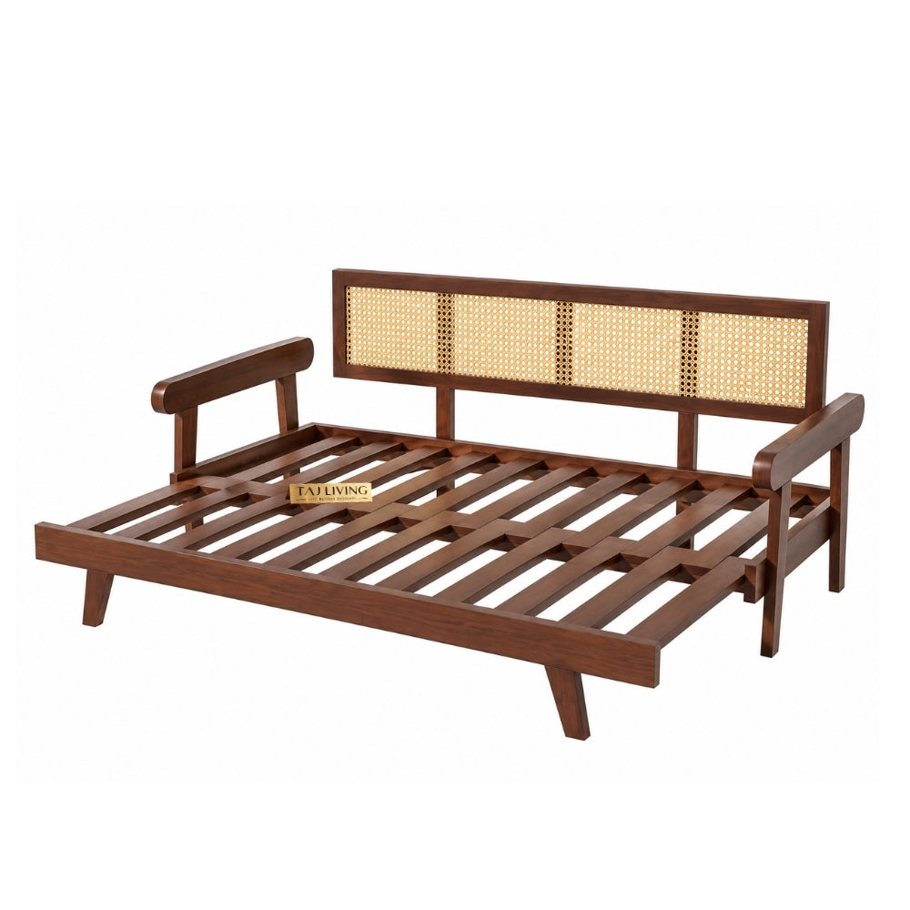 Signature Day Bed with Hand-Framed Backrest and Extendable Lounge