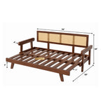Signature Day Bed with Hand-Framed Backrest and Extendable Lounge