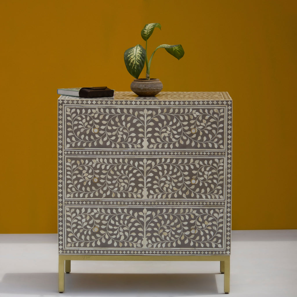 Gulnaar Bone Inlay Chest of Drawers