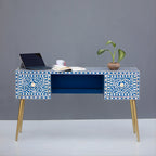 Shahraaz Bone Inly Blue or White Study Desk