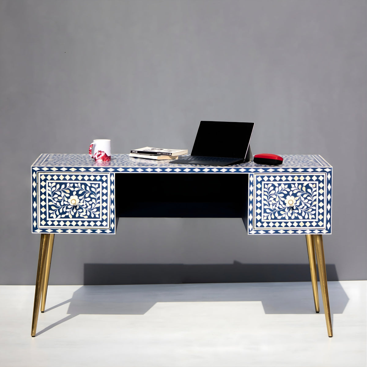 Rajtilak Bone Inlay Work Desk Console Table
