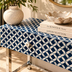 Sheeshmahal Bone Inlay 2 Drawers Console Table