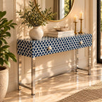 Sheeshmahal Bone Inlay 2 Drawers Console Table