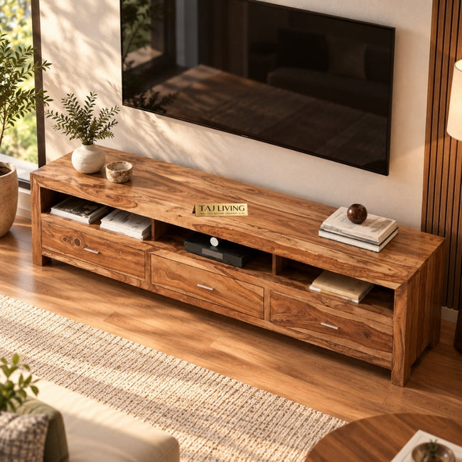 Abu Dhabi TV Unit with 3 Drawers and 3 Open Shelves Main Image