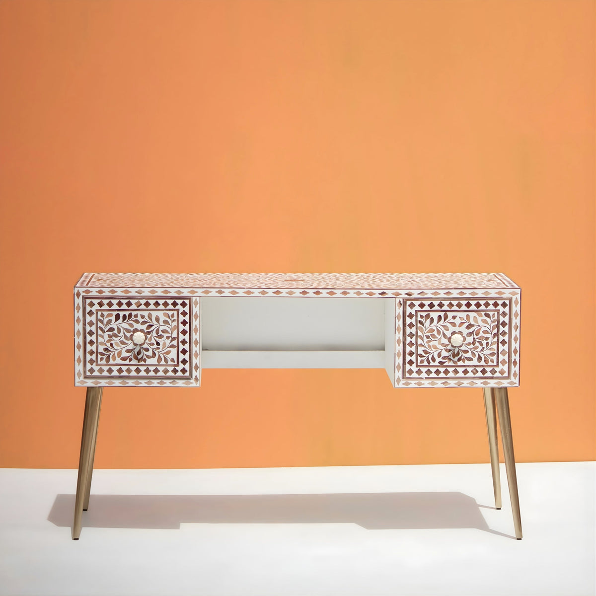 Dharti Wooden Bone Inly Working Desk for Work