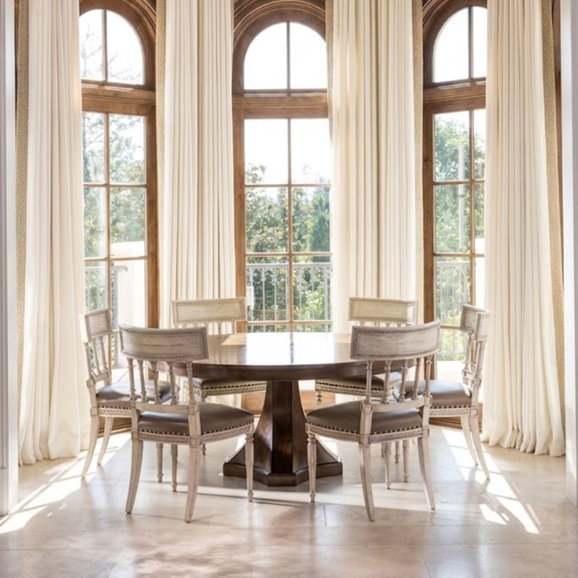 Taj Living Hand-Carved Solid Wood Dining Chair – Distress Antique Finish Main Image