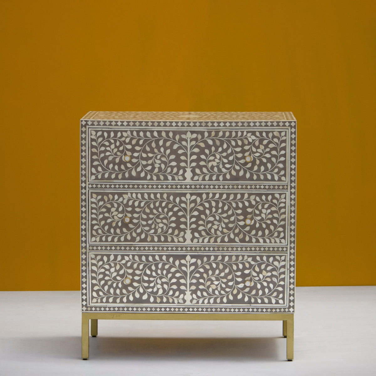 Gulnaar Bone Inlay Chest of Drawers