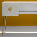 Rajwada Bone Inlay Writing Desk / Console Table