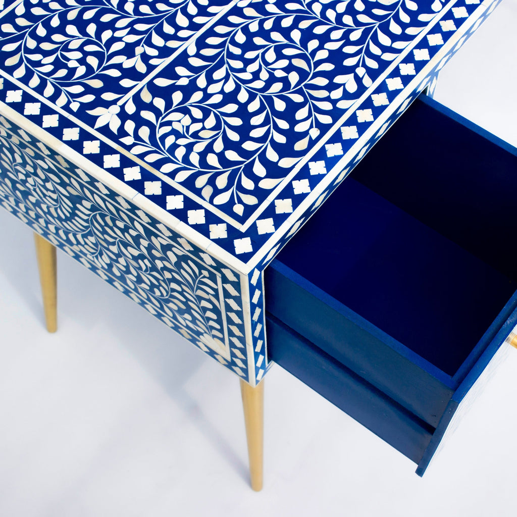 Shahraaz Bone Inly Blue or White Study Desk