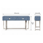 Sheeshmahal Bone Inlay 2 Drawers Console Table