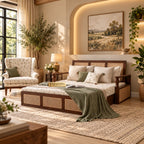 Classic Cochin Fabric Sofa Cum Bed