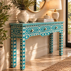 Marudhara Bone Inlay 3 Drawers Console Table