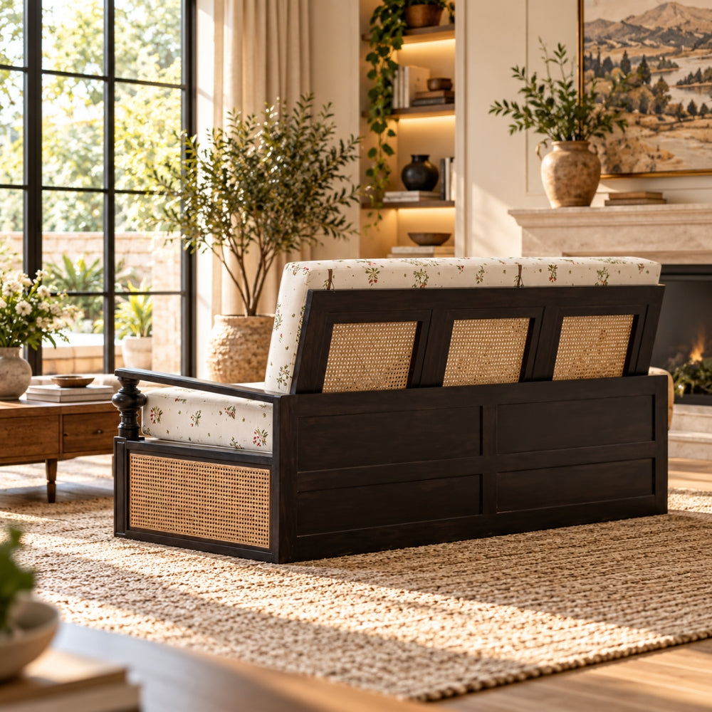 Classic Cochin Fabric Sofa Cum Bed