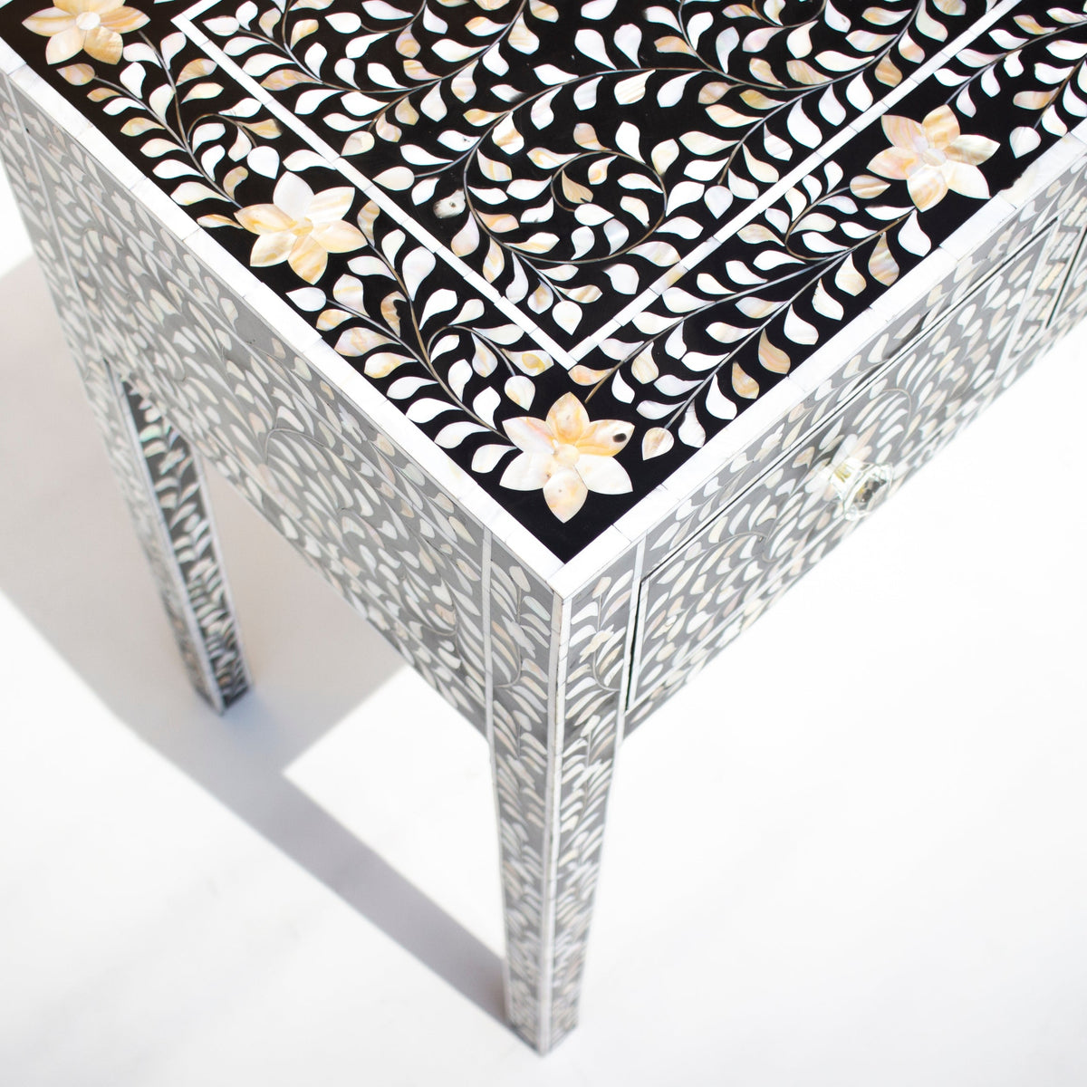 Rajvansh Mother of Pearl Inlay Console Table