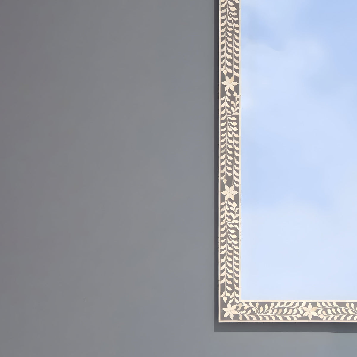 Rangdhar Modern Bone Inly Wall Mirror for Home