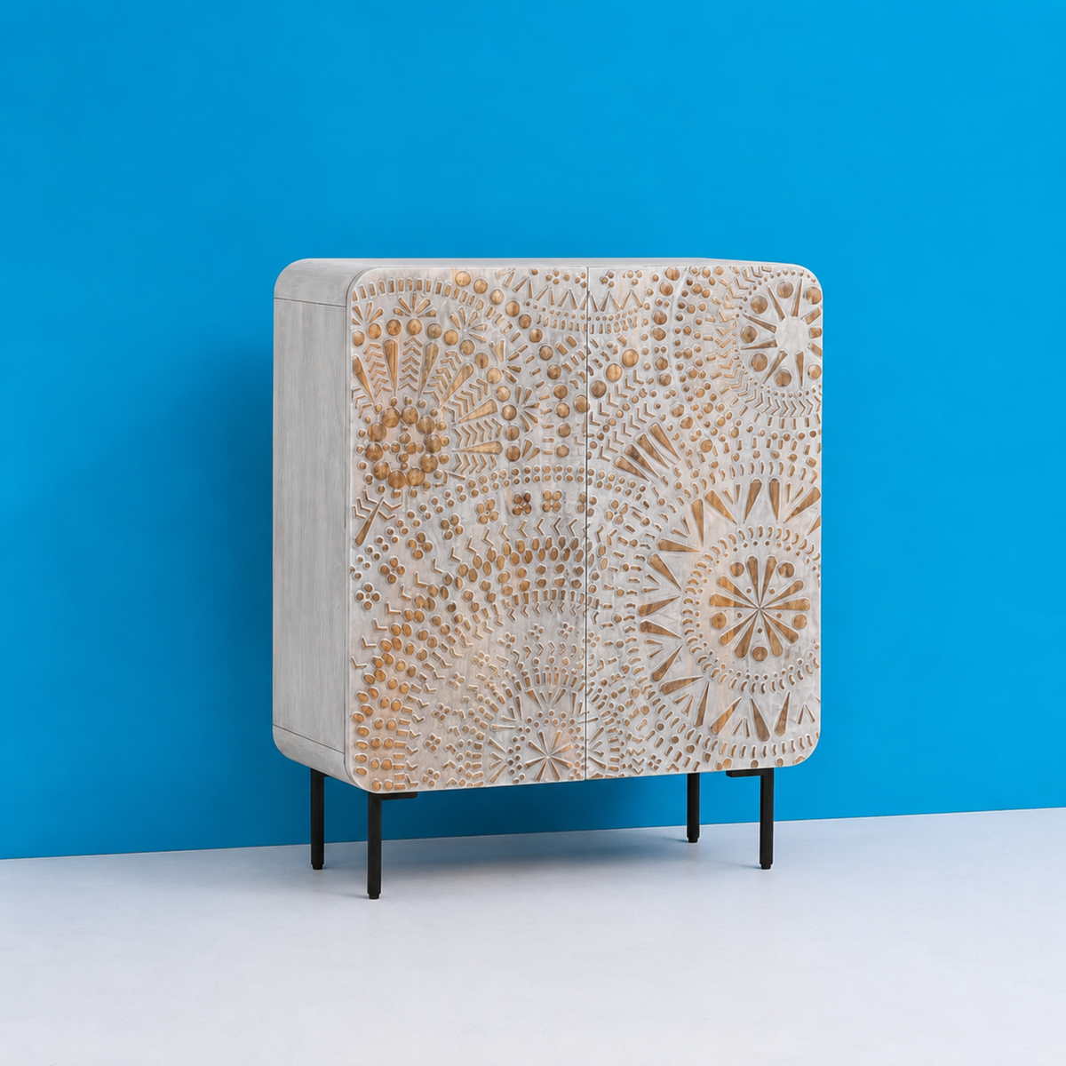 Marudhara Carved – Handcrafted Rajasthani Cabinet