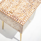 Dharti Wooden Bone Inly Working Desk for Work