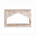 Rajwada Handmade White Wash Console Table