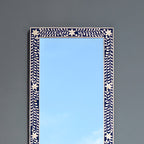 Zarika Floral Bone Inlay Wall Mirror
