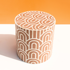Handcrafted Bone Inlay Round Side / End Table
