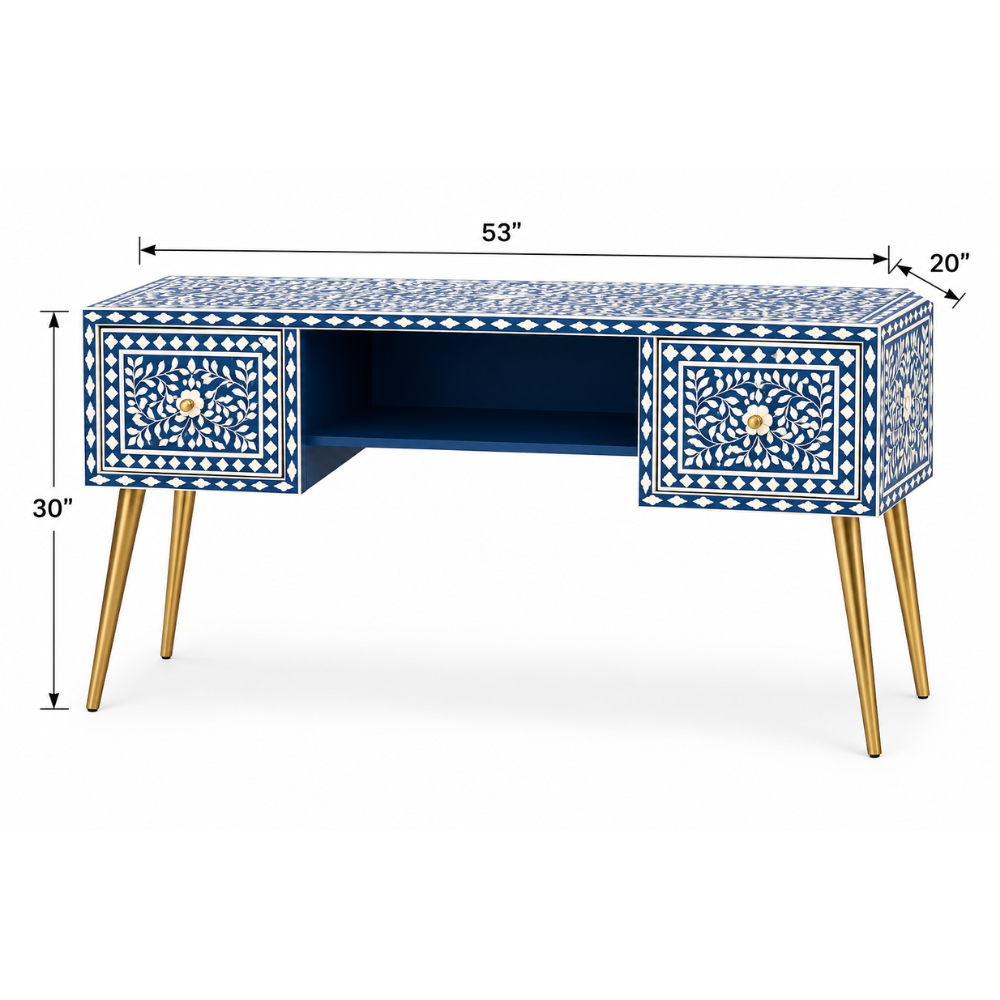 Rajtilak Bone Inlay Work Desk Console Table