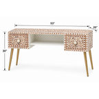 Dharti Wooden Bone Inly Working Desk for Work