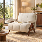 Modern 3-in-1 Convertible Sleeper Reclining Sofa Chair with Adjustable Backrest