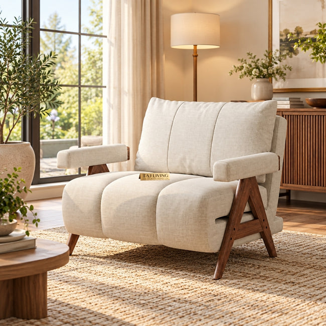 Modern 3-in-1 Convertible Sleeper Reclining Sofa Chair with Adjustable Backrest Hover Image