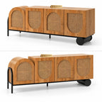 Dastarkhwan Mango wood with Rattan TV Unit