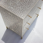 Gulnaar Bone Inlay Chest of Drawers