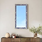 Zarika Floral Bone Inlay Wall Mirror
