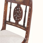 Aangan Upholstered Wooden Inlay Dining Chair (2 Pcs)