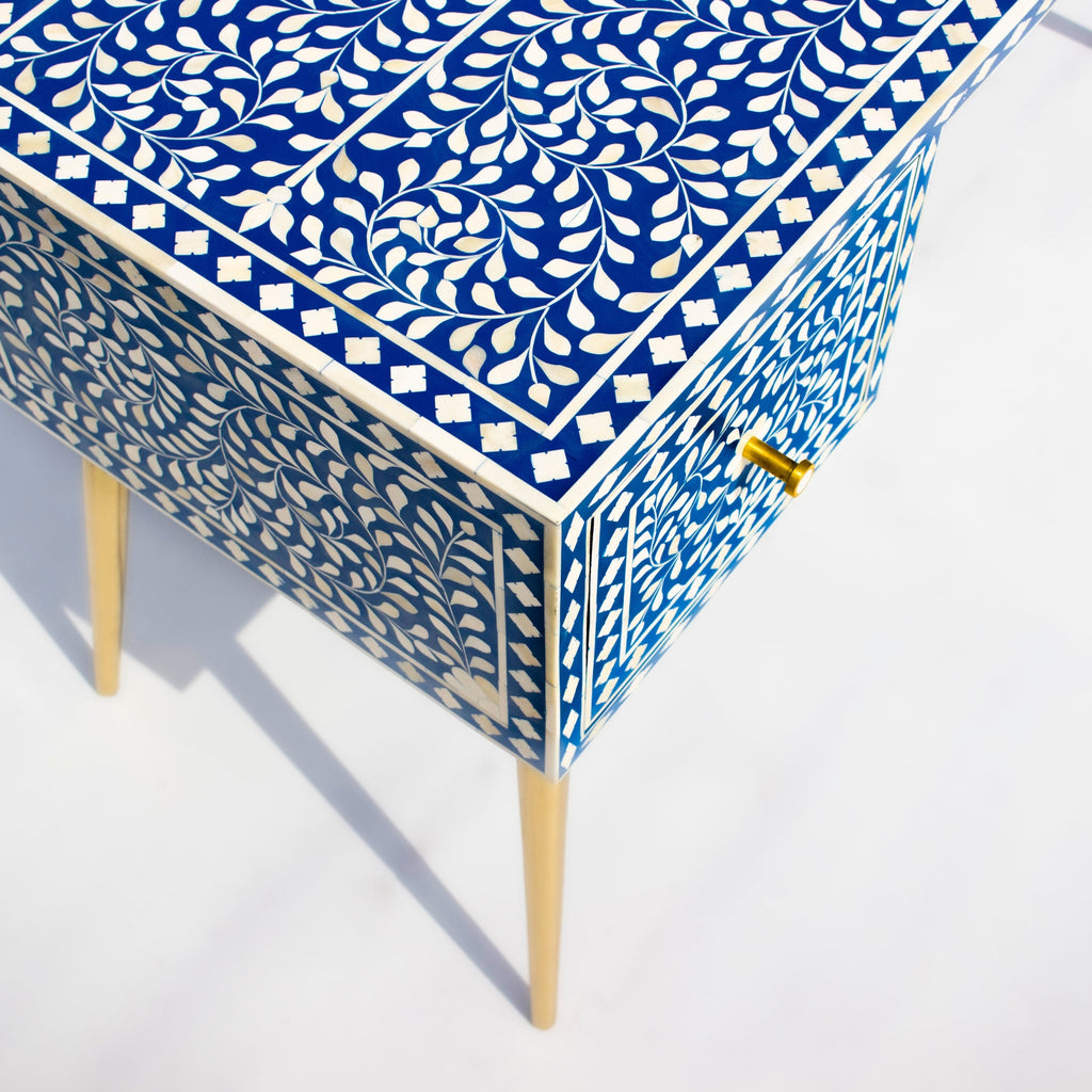 Shahraaz Bone Inly Blue or White Study Desk