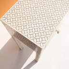 Magdheera Bone Inlay 3 Drawers Console Table