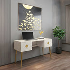 Rajwada Bone Inlay Writing Desk / Console Table