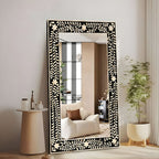 Mehrang Bone Inlay Floral Wall Mirror