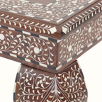 Riwaayat Hand-Carved Wooden Bone Inlay 6 - seater Dining Table