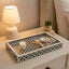 Kuldhara Bone Inlay Geometric Serving Tray