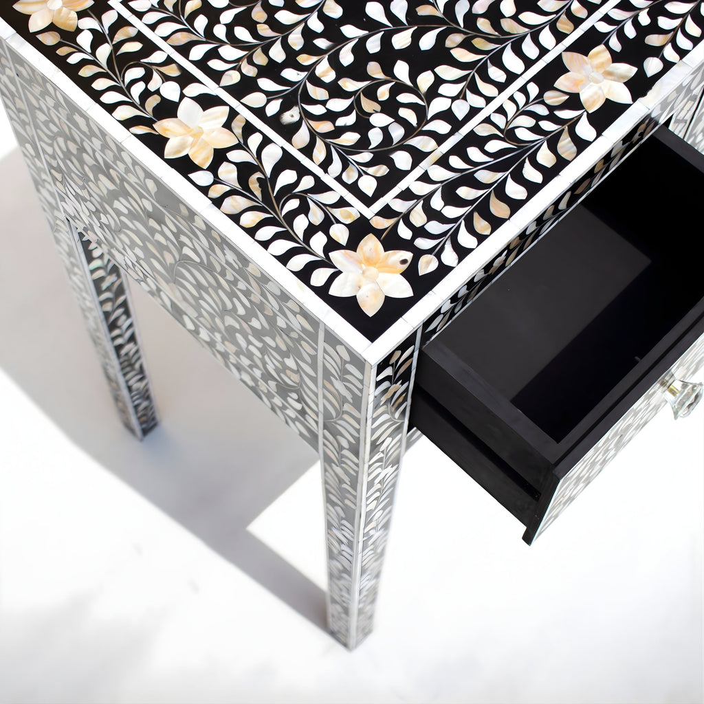 Rajvansh Mother of Pearl Inlay Console Table