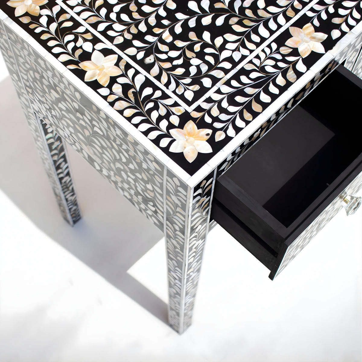 Rajvansh Mother of Pearl Inlay Console Table