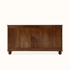Rajwada Hand-Carved Wooden Sideboard – 6-Drawer & 2-Door Ornate Storage Cabinet