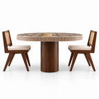 Bone Inlay Dining Table – Handcrafted 6 Seater Luxury Dining Table